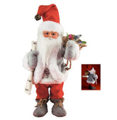 Figurina Mos Craciun ce Danseaza si Canta 30 cm